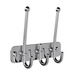 Вешалка для ванной Haiba HB201-3 3 крючка на шуруп нержавеющая сталь хром (540053)