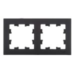 Рамка Systeme Electric AtlasDesign двухместная карбон (ATN001002)