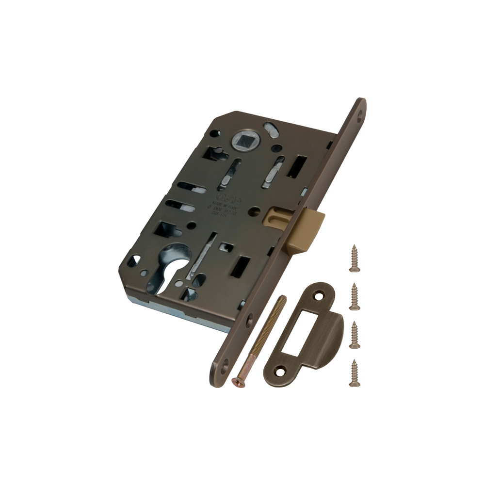 original-9013.jpg Замок врезной AGB EV для межкомнатной двери под цилиндр бронза — изображение 1