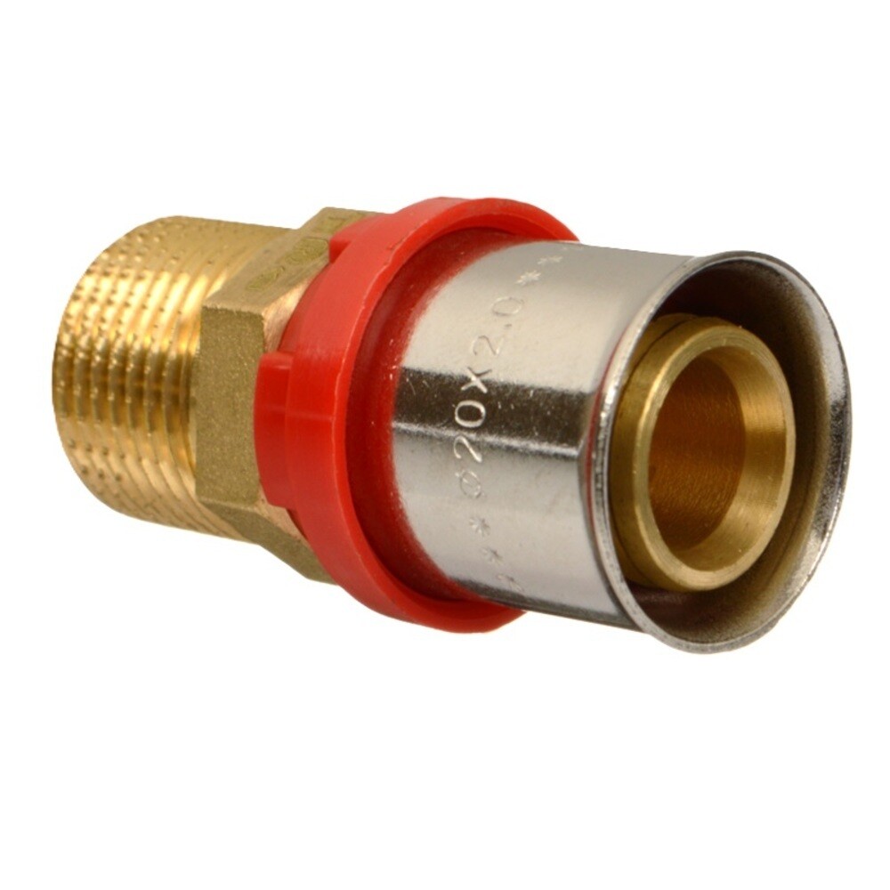 original-9124.jpg Соединитель прямой Terma (47068) 20(пресс) х 3/4 НР(ш) — изображение 1