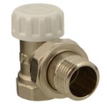 Клапан запорный угловой Terma 1/2 НР(ш) х 1/2 ВР(г) для радиатора (26241)