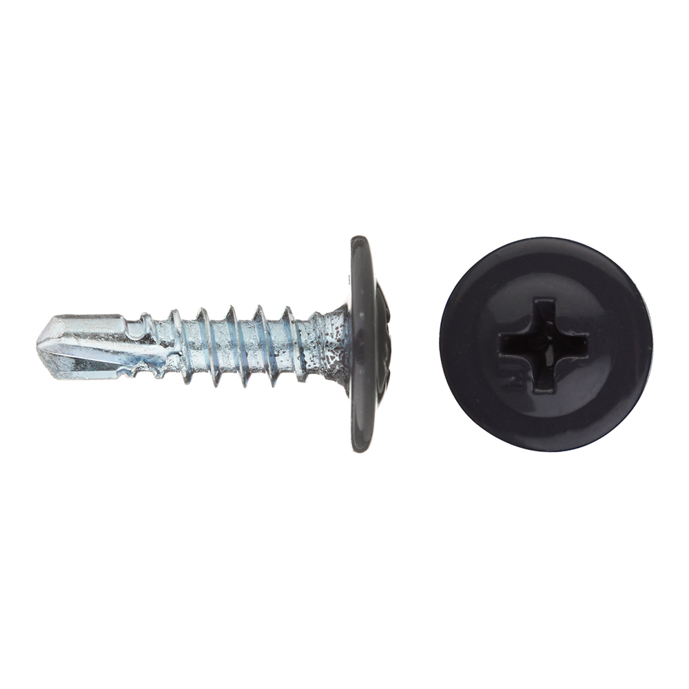 original-9426.jpg Саморезы клопы 16x4,2 мм с буром Daxmer (20 шт.) серый RAL 7024 — изображение 1