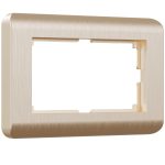 Рамка для двойной розетки Werkel Stream шампань (a051273)