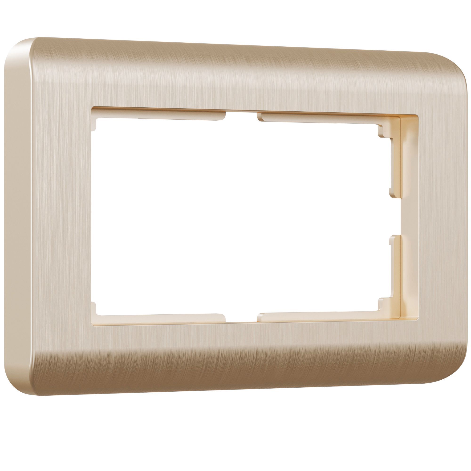 original-9509.jpg Рамка для двойной розетки Werkel Stream шампань (a051273) — изображение 1