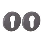 Ключевина Fuaro GR-23 круглая розетка графит (46875)