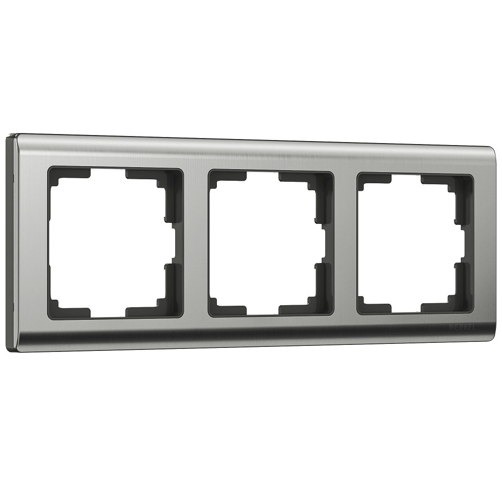 original-9691.jpg Рамка Werkel Metallic трехместная никель глянцевая (a051001) — изображение 1