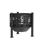 Чаша костровая Деревья 600 мм коническое дно 3 ножки