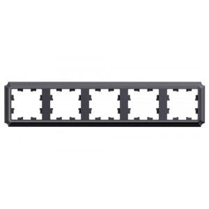 Рамка Systeme Electric AtlasDesign Antique пятиместная сталь (ATN100905)